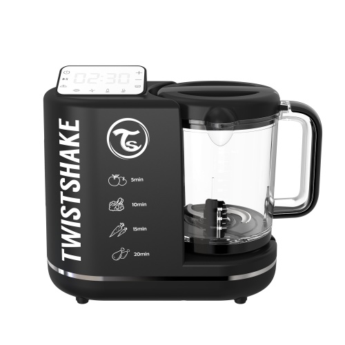 Пароварка-блендер Twistshake Food Processor "6 в 1". Чёрный